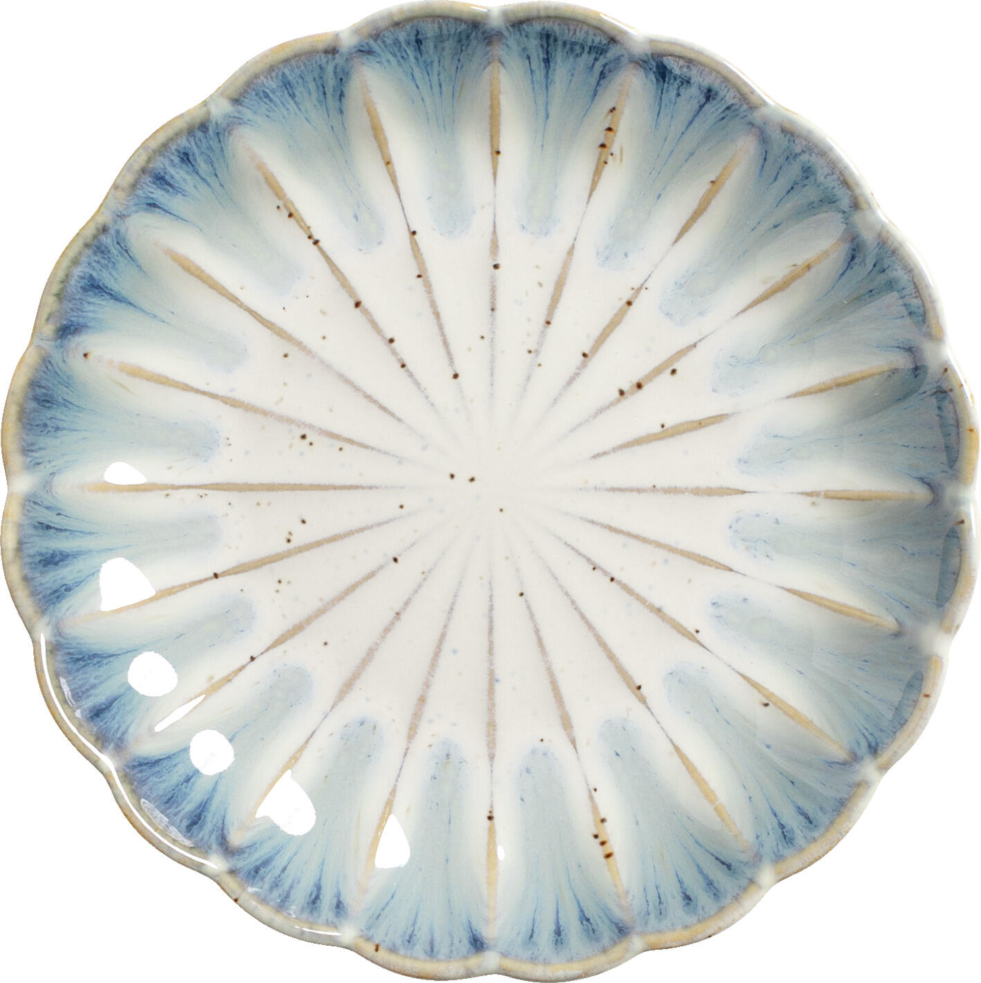 VEGA LUSINI Solutions GmbH Plate Flora flat Teller Flora flach Plate Flora flat; 15.2x2.3 cm (ØxH); blue/beige; round; 6 piece / pack Teller Flora flach; 15.2x2.3 cm (ØxH); blau/beige; rund; 6 Stück / Pack The porcelain plates in the Flora range have been developed to meet the high standards of modern catering establishments and support a professional, visually appealing presentation of food. The distinctive relief design, inspired by the shape of a blossoming flower, lends each plate an elegant texture and deliberately draws attention to the dish – without dominating the presentation. A key design feature of the range is the size-dependent relief patterns. On smaller plates, the delicate relief extends further towards the centre of the plate, creating an overall understated and delicate effect. Larger sizes, particularly the 33 cm plate, feature the relief more prominently at the rim, creating a striking frame – ideal for expressive plating and signature dishes. These differences are a deliberate part of the design and do not constitute a quality variation. Made from durable porcelain, the plates are designed for intensive use in restaurant, hotel and catering environments. The Flora range enables a cohesive yet vibrant table setting and is suitable for both fine-dining concepts and high-quality, modern catering formats. Advantages & Features: * Porcelain plates for professional catering use * Floral relief design with deliberately varying detail depending on plate size * A harmonious balance between form and function * Suitable for starters, main courses and creative plating * Durable, catering-grade porcelain * Suitable for use in restaurants, hotels, catering and fine dining **Storage instructions:** Due to the distinctive flower-shaped design, we recommend stacking no more than 8 plates with a diameter of approx. 33.8 cm on top of one another. This helps to avoid excessive weight stress and supports the long-term durability of the product. Die Porzellan?Teller der Serie Flora wurden für die hohen Anforderungen moderner Gastronomiebetriebe entwickelt und unterstützen eine professionelle, visuell ansprechende Speisenpräsentation. Das charakteristische Reliefdesign, inspiriert von der Form einer sich öffnenden Blume, verleiht jedem Teller eine elegante Struktur und rückt das Gericht bewusst in den Mittelpunkt – ohne die Präsentation zu dominieren. Ein zentrales Gestaltungsmerkmal der Serie sind die größenabhängigen Reliefausprägungen. Bei kleineren Tellern zieht sich das feine Relief weiter in die Tellermitte und wirkt insgesamt zurückhaltend und filigran. Größere Formate, insbesondere der 33?cm?Teller, setzen das Relief stärker am Rand ein und erzeugen eine markante Rahmung – ideal für ausdrucksstarke Platings und Signature Dishes. Diese Unterschiede sind bewusst Teil des Designs und stellen keine Qualitätsabweichung dar. Gefertigt aus langlebigem Porzellan sind die Teller auf den intensiven Einsatz im Restaurant?, Hotel? und Cateringumfeld ausgelegt. Die Serie Flora ermöglicht ein einheitliches, dennoch lebendiges Tischkonzept und eignet sich sowohl für Fine?Dining?Konzepte als auch für hochwertige, moderne Gastronomieformate. Vorteile & Eigenschaften: * Porzellan?Teller für den professionellen Gastronomieeinsatz * florales Reliefdesign mit bewusst variierender Ausprägung je Tellergröße * harmonische Balance zwischen Struktur und Funktion * geeignet für Vorspeisen, Hauptgerichte und kreative Platings * langlebiges, gastronomietaugliches Porzellan * einsetzbar in Restaurant, Hotel, Catering und Fine Dining **Hinweis zur Lagerung:** Aufgrund der besonderen blütenförmigen Gestaltung empfehlen wir, die Teller mit einem Durchmesser von ca. 33,8 cm mit maximal 8 Stück übereinander zu stapeln. Dies hilft, eine übermäßige Gewichtsbelastung zu vermeiden und die langfristige Haltbarkeit des Produkts zu unterstützen.