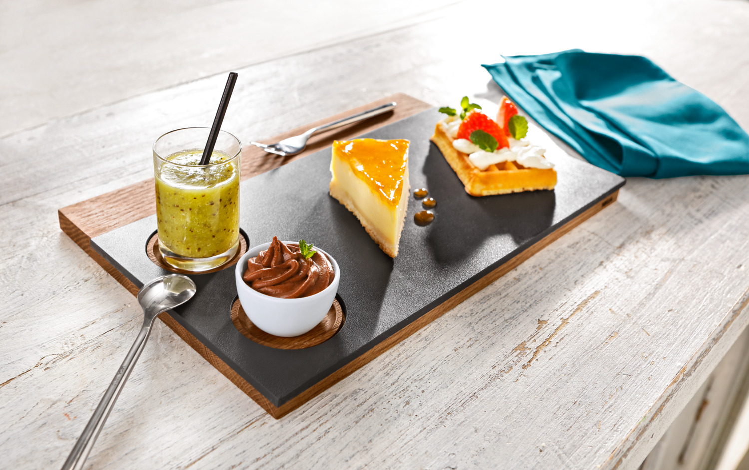 Set de 12 piese furculite de tort VEGA Liverpool, otel inoxidabil 18/10 crom-nichel, finisaj oglinda, 14.6 cm, argintiu