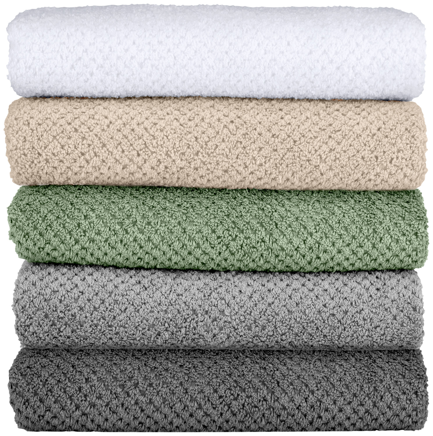 ERWIN M. LUSINI Tavira Bath Mat, 100% Cotton Waffle Texture, Super-Absorbent Low Twist Terry, 50x70 cm, OEKO-TEX Standard 100 Certified