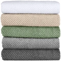 ERWIN M. LUSINI Tavira Bath Mat, 100% Cotton Waffle Texture, Super-Absorbent Low Twist Terry, 50x70 cm, OEKO-TEX Standard 100 Certified