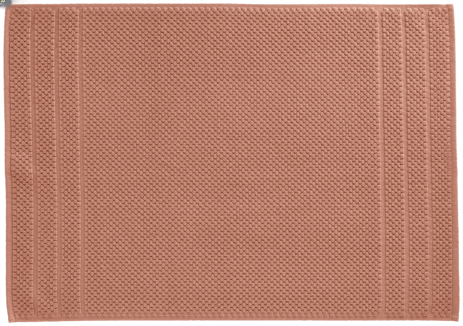 ERWIN M. LUSINI Solutions GmbH Bath mat Tavira Badematte Tavira Bath mat Tavira ; 50x70 cm (WxL); russet Badematte Tavira ; 50x70 cm (BxL); rostbraun 100% cotton. Weight approx. 700 g/m². Super-absorbent single-ply terry bath mat with high-quality Low Twist special yarns made of pure cotton. The bath mat has an impressively soft feel and modern waffle texture. 100 % Baumwolle. Gewicht ca. 700 g/m². Super saugfähige Walkfrottier Badematte mit hochwertigen Low Twist Spezialgarnen. Dank der speziellen Garnkonstruktion trocknen diese Tücher schneller als vergleichbare Handtücher aus reiner Baumwolle. Die Badematte überzeugt durch seine weiche Haptik und die moderne Waffelstruktur.