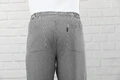 Pantaloni Bucatar Dame Pulsiva Nathan, 100% Bumbac 220 g/m², Carou Pepita Gri, Croială Dreaptă, Talie Elastică cu Șnur, 4 Buzunare