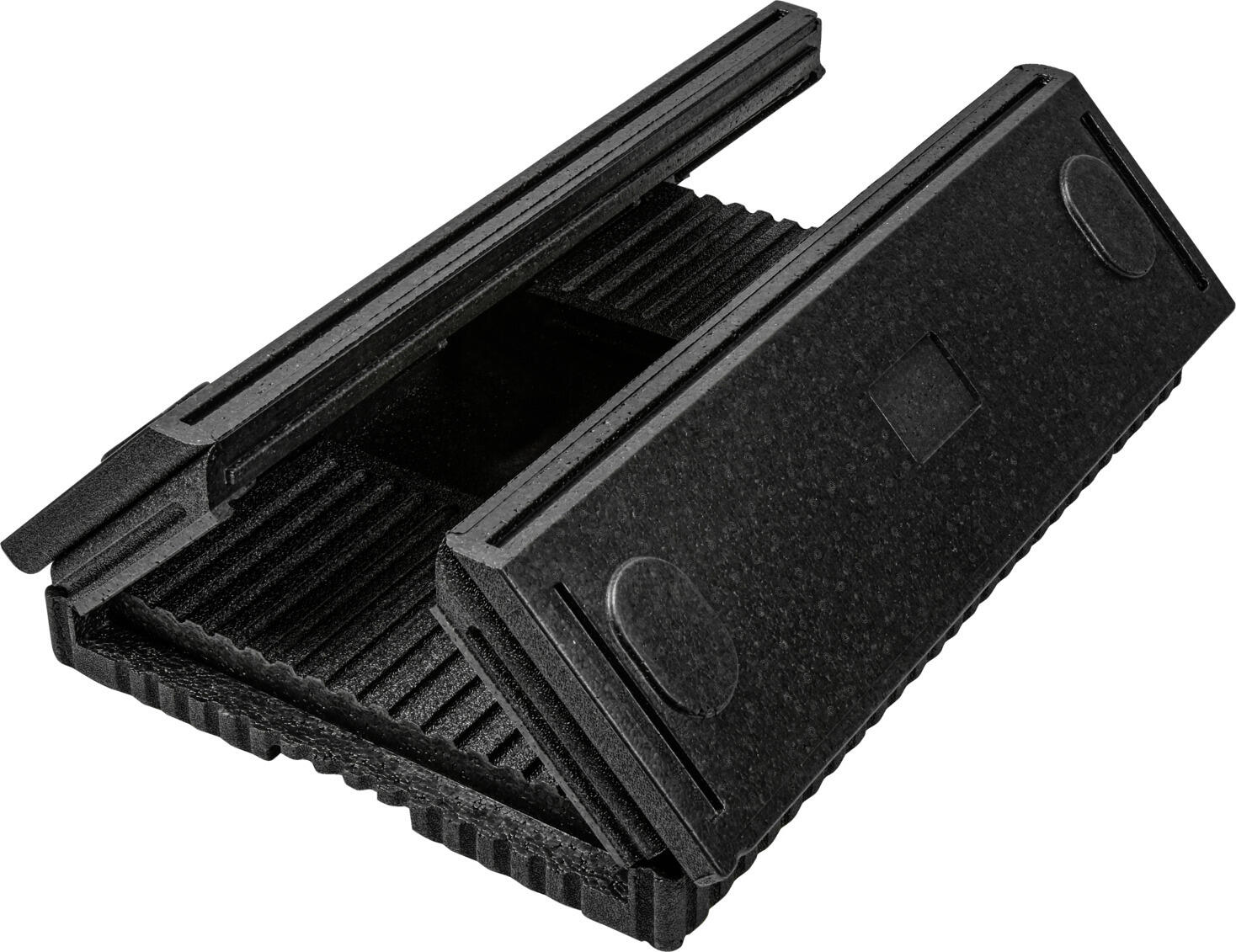 Thermo Future Box Folding Thermo box GN 1/1, Container Termic Pliabil EPP 33L, 60x40x23 cm, Negru, Fabricat in Germania