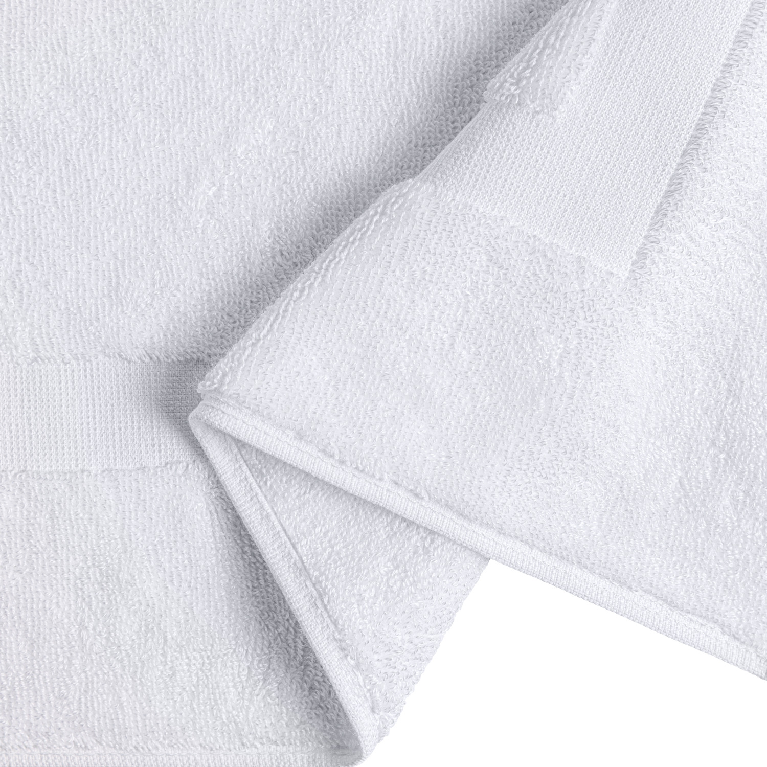 ERWIN M. Motion Bath Mat, 50 x 70 cm, White, 800 g/m² Cotton and Rayon Voluminous Terry, OEKO-TEX Standard 100 Certified