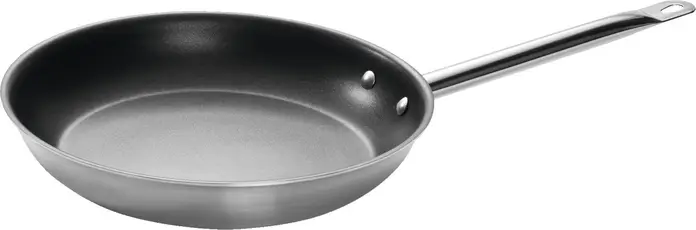 VEGA Coated Multi-layer Pan, 28 cm, 3-Layer Stainless Steel and Aluminum Core, Ovenproof to 220C, All Stoves Compatible, Anthracite