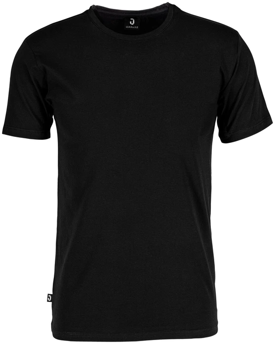 JOBELINE LUSINI Solutions GmbH Men's T-shirt Malme short sleeve Herren T-Shirt Malme Kurzarm Men's T-shirt Malme short sleeve; Size 3XL; black Herren T-Shirt Malme Kurzarm; Kleidergröße 3XL; schwarz 95 % cotton, 5 % elastane. 40°C wash. Classic T-shirt with round neckline for men. With elastane content for optimum comfort and extra-long back length for the demands of the catering trade. Back length: 70 cm for size M. 95 % Baumwolle, 5 % Elasthan. 40°-Wäsche. Klassisches T-Shirt mit Rundhalsausschnitt für Herren. Mit Elasthananteil für optimalen Tragekomfort und extra langer Rückenlänge für die Ansprüche in der Gastronomie. Rückenlänge: 70 cm in Gr. M
