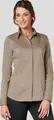 JOBELINE Fiore Women's Long Sleeve Blouse, Cotton-Polyester Blend, Easy-Iron Regular Fit with Concealed Placket and Extra-Long Back