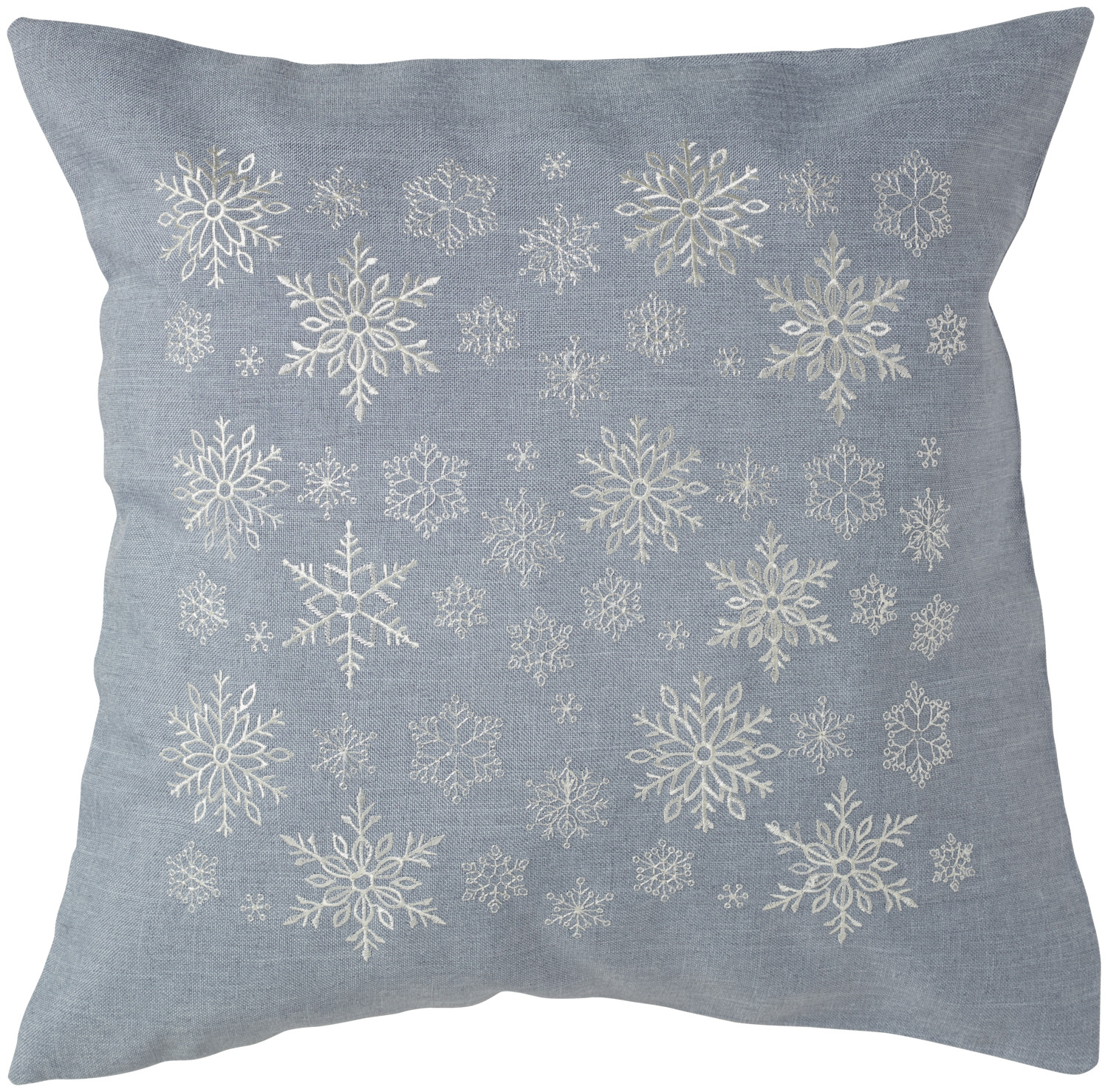 ERWIN M. LUSINI Solutions GmbH Decorative cushion cover Nova Star Dekokissenbezug Nova Star Decorative cushion cover Nova Star; 40x40 cm (WxL); smoky blue/beige Dekokissenbezug Nova Star; 40x40 cm (BxL); rauchblau/beige 100% polyester. Weight approx. 210 g/m². Decorative cushion cover with embroidered snowflakes. With zipper. Ideal for combining with any product in the Nova series. 100 % Polyester. Gewicht ca. 210 g/m². Dekokissenbezug mit gestickten Schneeflocken. Mit Reißverschluss. Lässt sich perfekt mit allen Produkten der Serie Nova kombinieren.