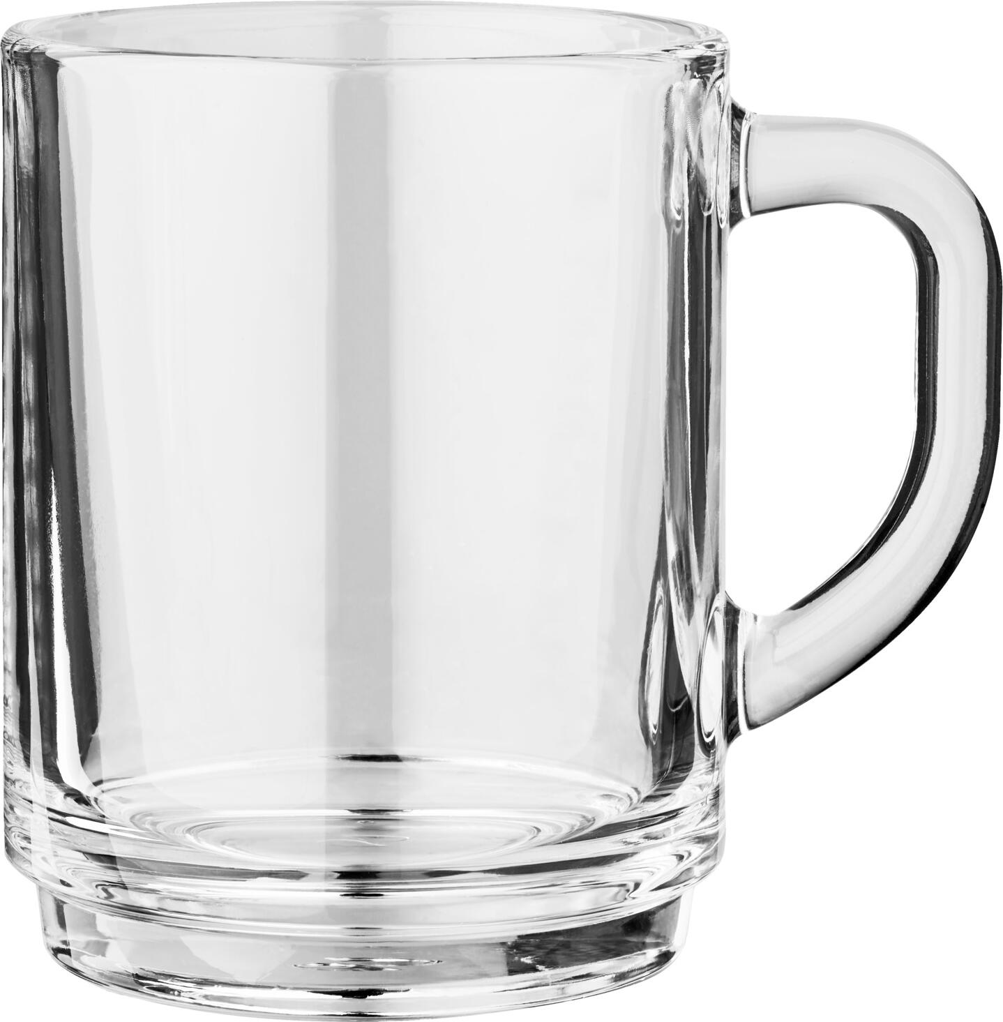 Pasabahçe Pasabahce Bulgaria EAD Tea/mulled wine glass Pub with filling line Tee-/Glühweinglas Pub mit Eichstrich Tea/mulled wine glass Pub with filling line; 260 ml, 7.4x9.5 cm (ØxH); transparent; 0.2 l Filling line, 12 piece / pack Tee-/Glühweinglas Pub mit Eichstrich; 260 ml, 7.4x9.5 cm (ØxH); transparent; 0.2 l Eichstrich, 12 Stück / Pack Tea/mulled wine glass made of tempered glass with handle and filling line. Stackable and dishwasher safe. Tee-/Glühweinglas aus gehärtetem Glas mit Henkel und Eichstrich. Stapelbar und spülmaschinenfest.