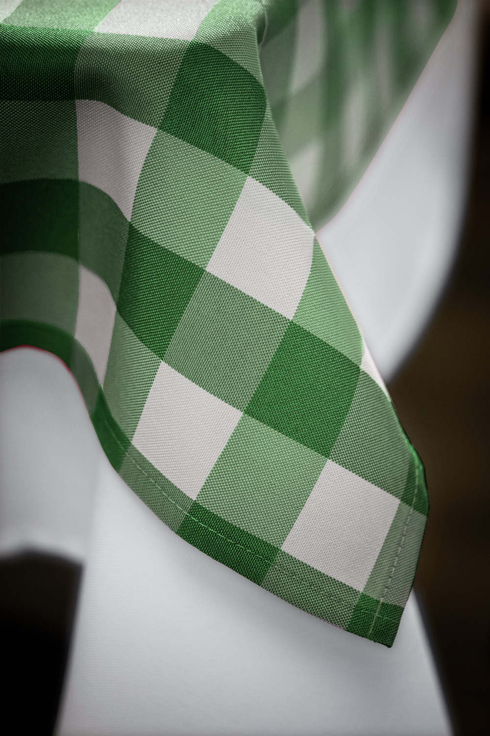 ERWIN M. LUSINI Solutions GmbH Countryline Tablecloth by the Metre, 100% Polyester, 210 cm Width, Green Rustic Check, OEKO-TEX Standard 100