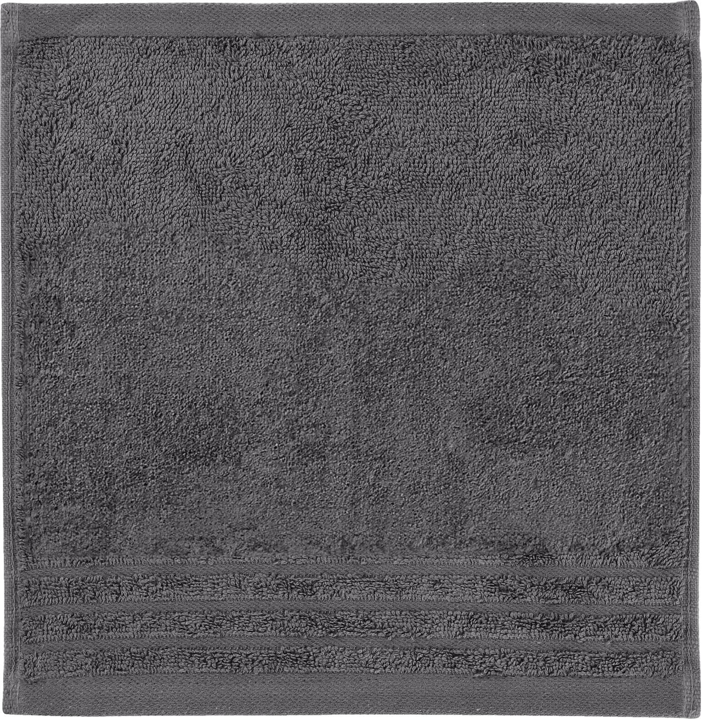 ERWIN M. LUSINI Solutions GmbH Face towel Olymp Seiftuch Olymp Face towel Olymp; 30x30 cm (WxL); anthracite; 10 piece / pack Seiftuch Olymp; 30x30 cm (BxL); anthrazit; 10 Stück / Pack 100% cotton. Weight approx. 550 g/m². Heavy, robust and soft single-ply face towels made of absorbent loop weave with smooth border strips. Hard-wearing and suitable for tumble drying. 100 % Baumwolle. Gewicht ca. 550 g/m². Schwere, robuste und weiche Walkfrottier Seiftücher aus saugfähigem Schlingengewebe mit glatten Bordürenstreifen. Strapazierfähig und trocknergeeignet.