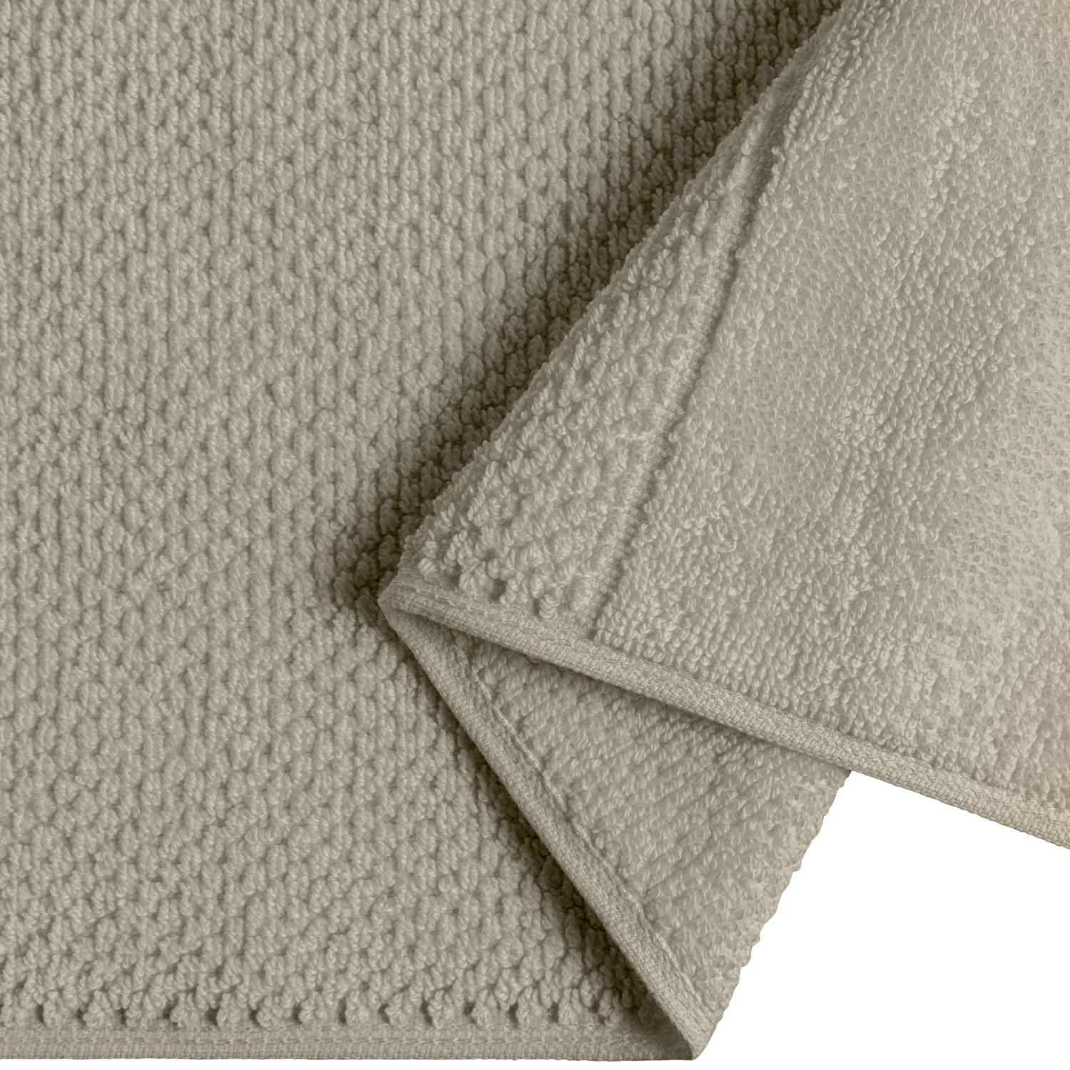 ERWIN M. LUSINI Duo Bath Mat, 100% Cotton Twisted Terry, 50 x 70 cm, 800 g/m², OEKO-TEX Standard 100 Certified, High Absorbency Grey