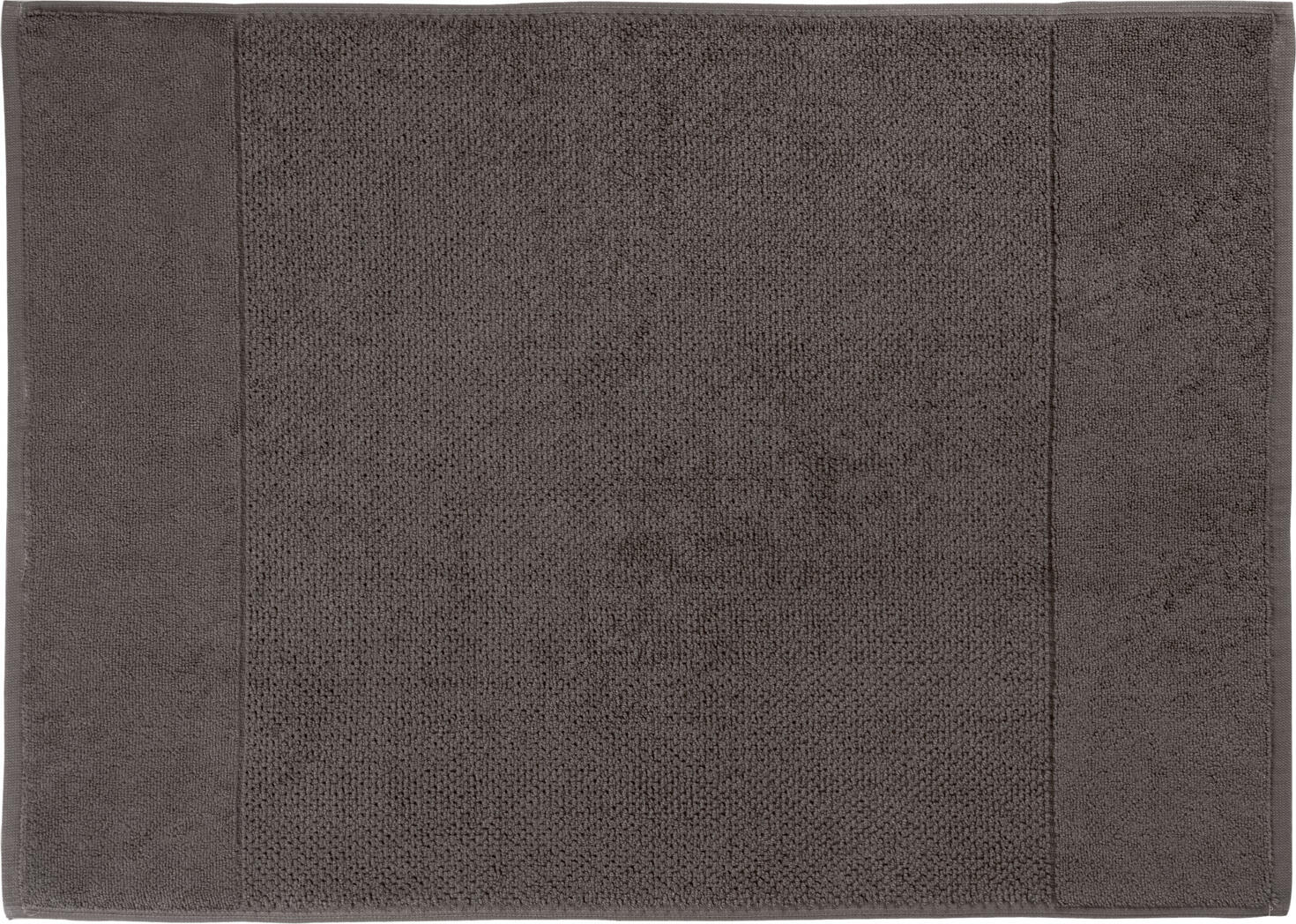 ERWIN M. LUSINI Solutions GmbH Bath mat Duo Badematte Duo Bath mat Duo; 50x70 cm (WxL); stone-grey Badematte Duo; 50x70 cm (BxL); steingrau 100% cotton. Weight approx. 800 g/m². Twisted terry bath mat with perfectly coordinated colors. The distinctive woven structure ensures maximum absorbency and durability. Personalization possible. 100 % Baumwolle. Gewicht ca. 800 g/m². Zwirnfrottier Badematte mit perfekt abgestimmten Farben. Die unverwechselbare Webstruktur sorgt für höchste Saugfähigkeit und Strapazierfähigkeit. Personalisierung möglich.