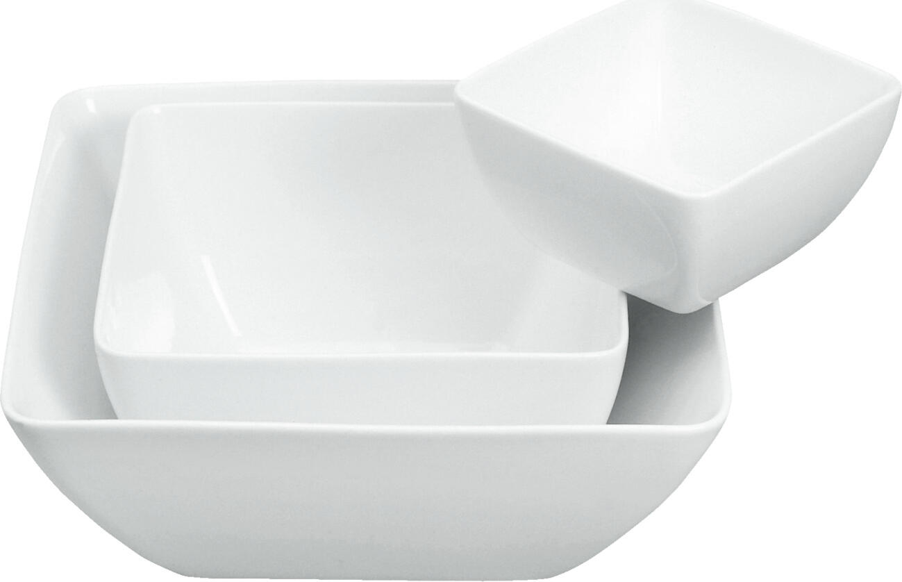 VEGA LUSINI Bali Porcelain Serving Bowl, White, 1800 ml, 10 cm Height, Dishwasher and Microwave Safe