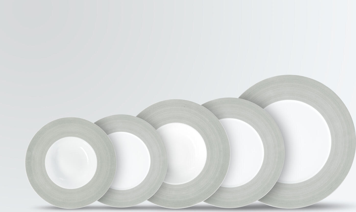VEGA LUSINI Solutions GmbH Sample set Assalto 5-piece Mustergarnitur Porzellan Assalto 5-teilig Sample set Assalto 5-piece; grey Mustergarnitur Porzellan Assalto 5-teilig; grau Take advantage of our sample service. The following samples are included: Flat plate Ø 23 cm Flat plate Ø 27 cm Flat plate Ø 31 cm Deep plate Ø 23 cm Deep plate Ø 27 cm Sample items are priced with a nominal fee, if you are not satisfied we will refund the nominal fee. Please contact our customer service for this. Nutzen Sie unseren Musterservice. Folgende Muster sind enthalten: Teller flach Ø 23 cm Teller flach Ø 27 cm Teller flach Ø 31 cm Teller tief Ø 23 cm Teller tief Ø 27 cm Musterartikel sind mit einer Schutzgebühr bepreist, bei Nichtgefallen erstatten wir Ihnen die Schutzgebühr zurück. Bitte nehmen Sie hierzu Kontakt zu unserem Kundenservice auf.