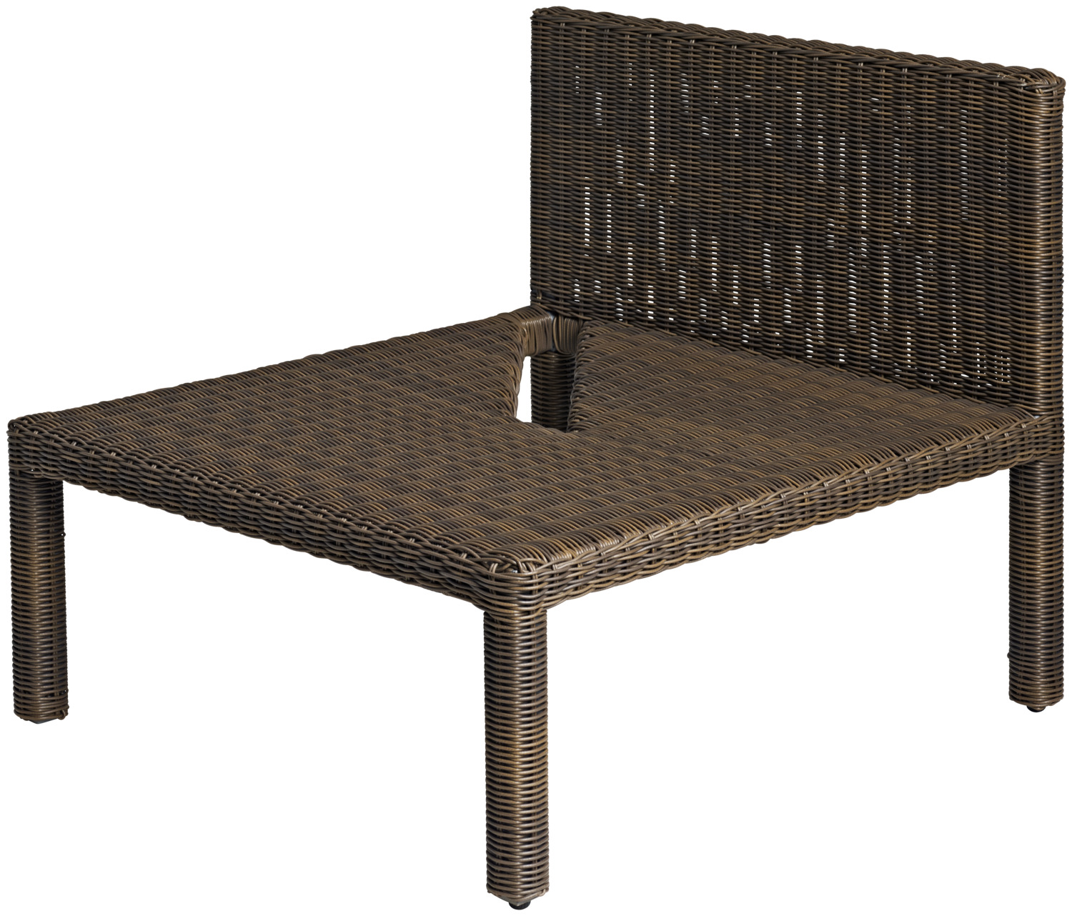 VEGA LUSINI Solutions GmbH Middle element Lika Mittelelement Lika Middle element Lika; 76.5x76.5x64 cm (WxDxH); grey/brown Mittelelement Lika; 76.5x76.5x64 cm (BxTxH); grau/braun The lounge furniture Lika consists of three individual elements, which can be combined quickly and easily into a complete lounge world. The rounded wickerwork can be combined with the cushions COMBINE. All elements are stackable through a cut-out in the seat, which facilitates storage over the winter. The height of the sturdy legs simplifies cleaning under the seats and the element without backrest can be used as a table and as a stool. Es Ihren Gästen wunderbar bequem zu machen, wird jetzt noch einfacher: Die Loungemöbel „Lika“ bestehen aus drei einzelnen Elementen, die sich beliebig schnell und einfach zu einer kompletten Lounge-Welt verbinden lassen. Das abgerundete Geflecht wirkt edel und trendig zugleich und können mit den Kissen der bestehenden Combine Lounge kombiniert werden. Für „Lika“ spricht auch, dass alle Elemente durch einen Ausschnitt in der Sitzfläche stapelbar sind, was Ihnen die Lagerung über den Winter deutlich erleichtert. Die Höhe der stabilen Füße vereinfacht die Reinigung unter den Sitzflächen und das Element ohne Lehne kann sowohl als Tisch, wie auch als Hocker genutzt werden. So ist „Lika“ eine sehr gute Entscheidung, wenn Sie ebenso schöne wie hochfunktionale Loungemöbel suchen.