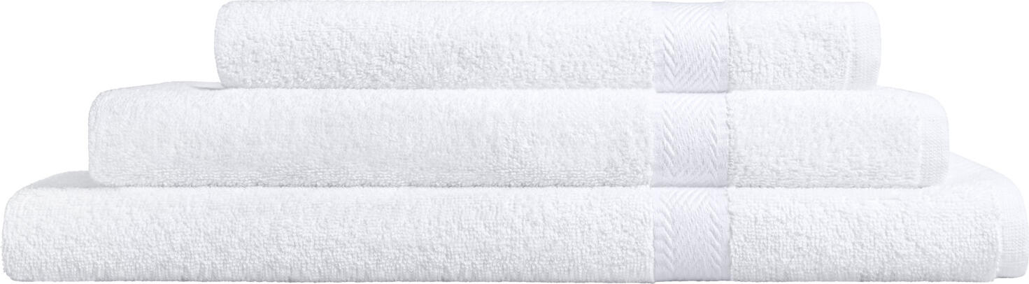Prosop de dus ERWIN M. Bermuda 2.0, 100% bumbac terry, 70 x 140 cm, 450 g/m², Alb, OEKO-TEX Standard 100, Calitate Hoteliera