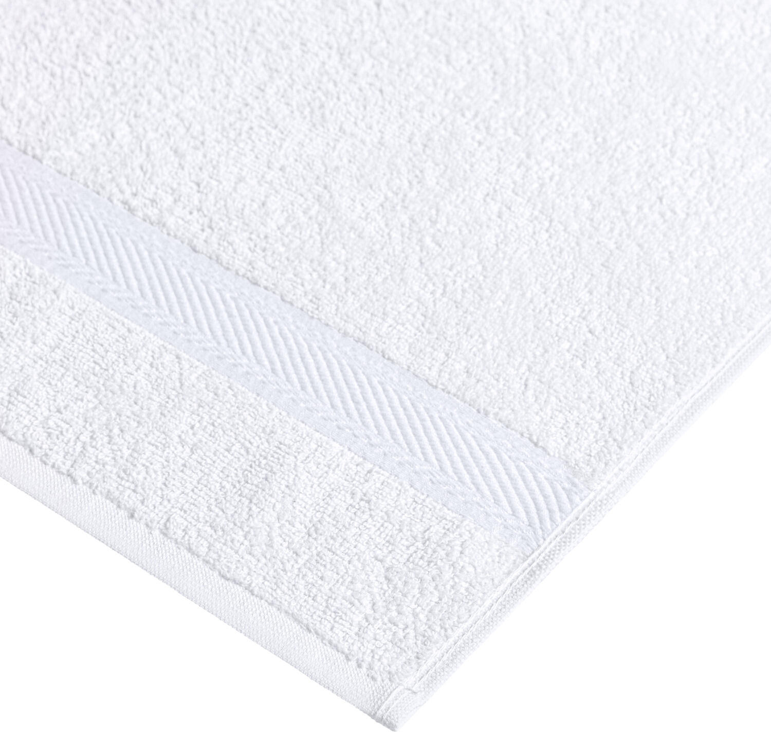 Prosop de dus ERWIN M. Bermuda 2.0, 100% bumbac terry, 70 x 140 cm, 450 g/m², Alb, OEKO-TEX Standard 100, Calitate Hoteliera