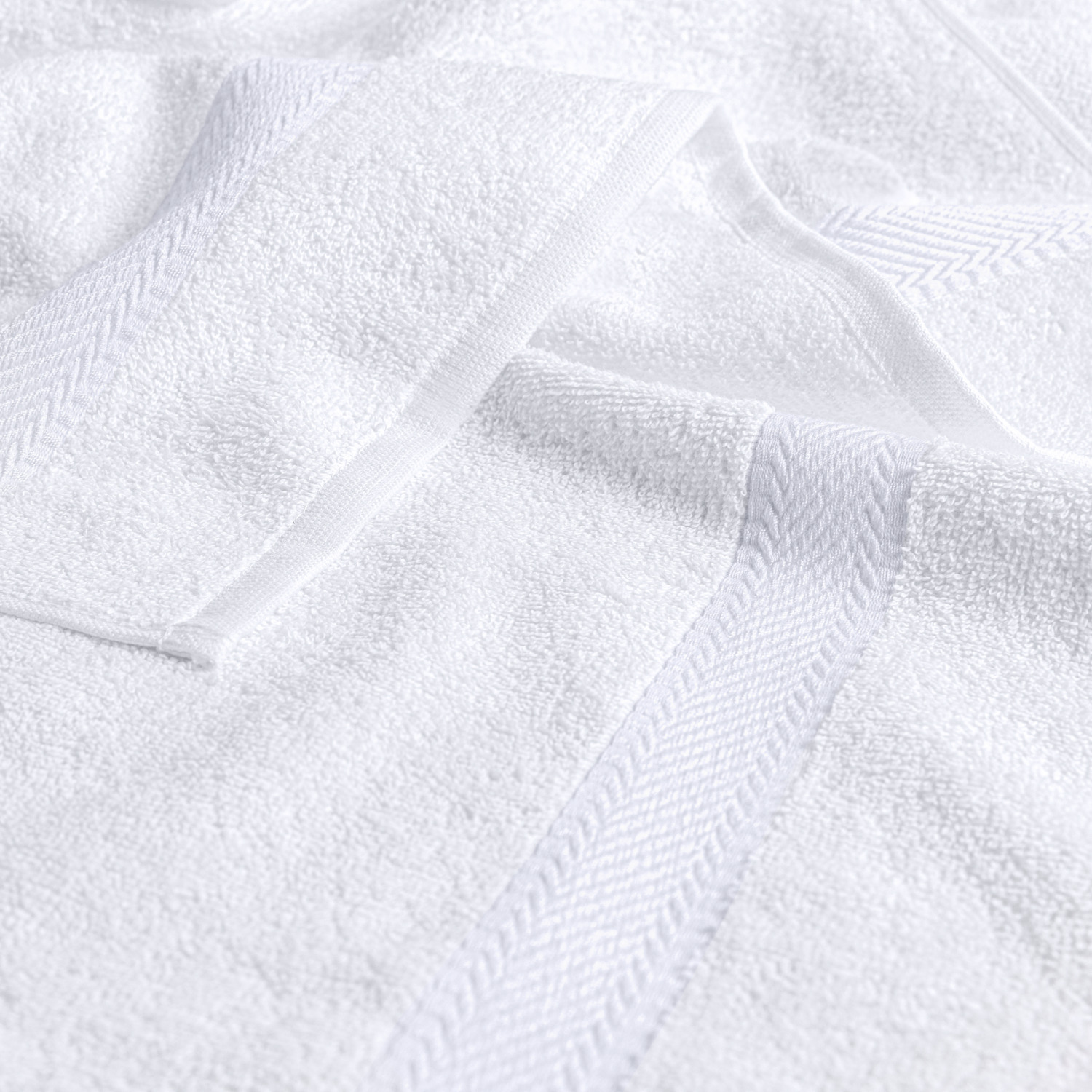 Prosop de dus ERWIN M. Bermuda 2.0, 100% bumbac terry, 70 x 140 cm, 450 g/m², Alb, OEKO-TEX Standard 100, Calitate Hoteliera