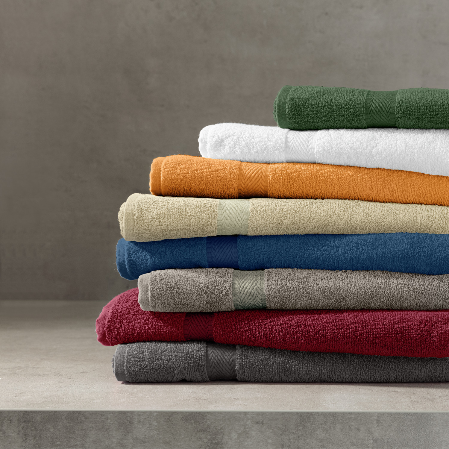 Prosop de dus ERWIN M. Bermuda 2.0, 100% bumbac terry, 70 x 140 cm, 450 g/m², Alb, OEKO-TEX Standard 100, Calitate Hoteliera