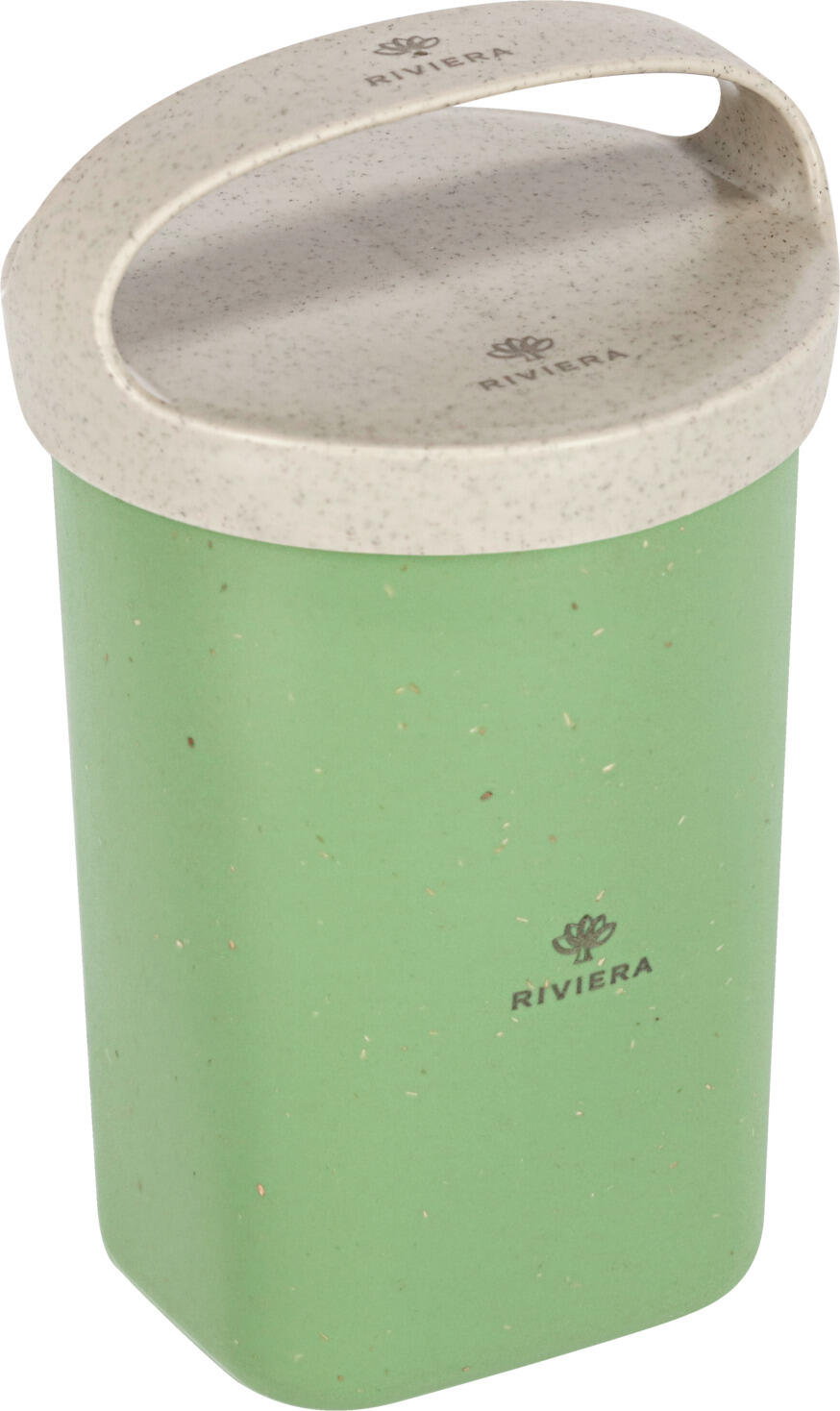 koziol koziol »ideas for friends GmbH Reusable container Snackpot Buddy Mehrwegbehälter Snackpot Buddy Reusable container Snackpot Buddy; 700 ml, 10.4x17.5 cm (ØxH); green; round; 6 piece / pack Mehrwegbehälter Snackpot Buddy; 700 ml, 10.4x17.5 cm (ØxH); grün; rund; 6 Stück / Pack The innovative snack pot is made of purely biocircular plastic and wood fibers. The plastic is produced exclusively from used sunflower and rapeseed oil from industry and gastronomy. The wood fibers are obtained from paper production scrap and trees that are felled as part of forest management. Its practical insert and lid makes it ideal for takeout use. Provides reliable temperature resistance between -10 °C and +100 °C. BPA-free, melamine-free, microwaveable, leakproof and suitable for dishwashers. Der innovative Snackpot besteht aus rein biozirkulärem Kunststoff und Holzfasern. Der Kunststoff wird ausschließlich aus benutztem Sonnenblumen- und Rapsöl aus Industrie und Gastronomie gewonnen. Die Holzfasern werden aus Bäumen gewonnen, die bei der Forstpflege anfallen sowie aus Resten der Papierherstellung. Ideal geeignet für den Take-away Bereich mit praktischem Einsatz und Deckel. Die Temperaturbeständigkeit ist zwischen -10°C und +100°C zuverlässig gewährleistet. BPA frei, melaminfrei, mikrowellengeeignet, auslaufsicher, schwappsicher und spülmaschinengeeignet.