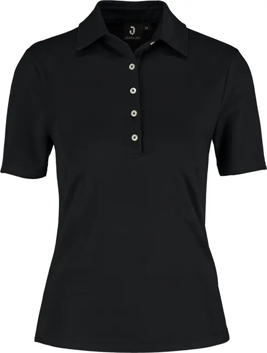 Tricou Polo Jobeline Malme pentru femei, Croială Regular Fit, Mânecă Scurtă, Jersey din 95% Bumbac 5% Elastan, Placket cu 5 Butone, Pentru Horeca