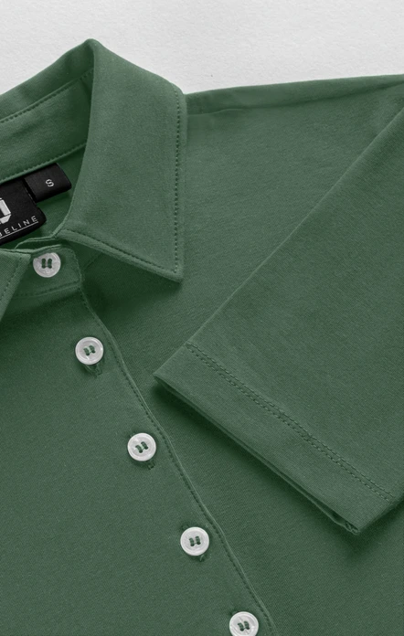 Tricou Polo Jobeline Malme pentru femei cu maneca scurta, Croiala Regular Fit, Jersey din 95% bumbac si 5% elastan, cu 5 nasturi, OEKO-TEX Standard 100