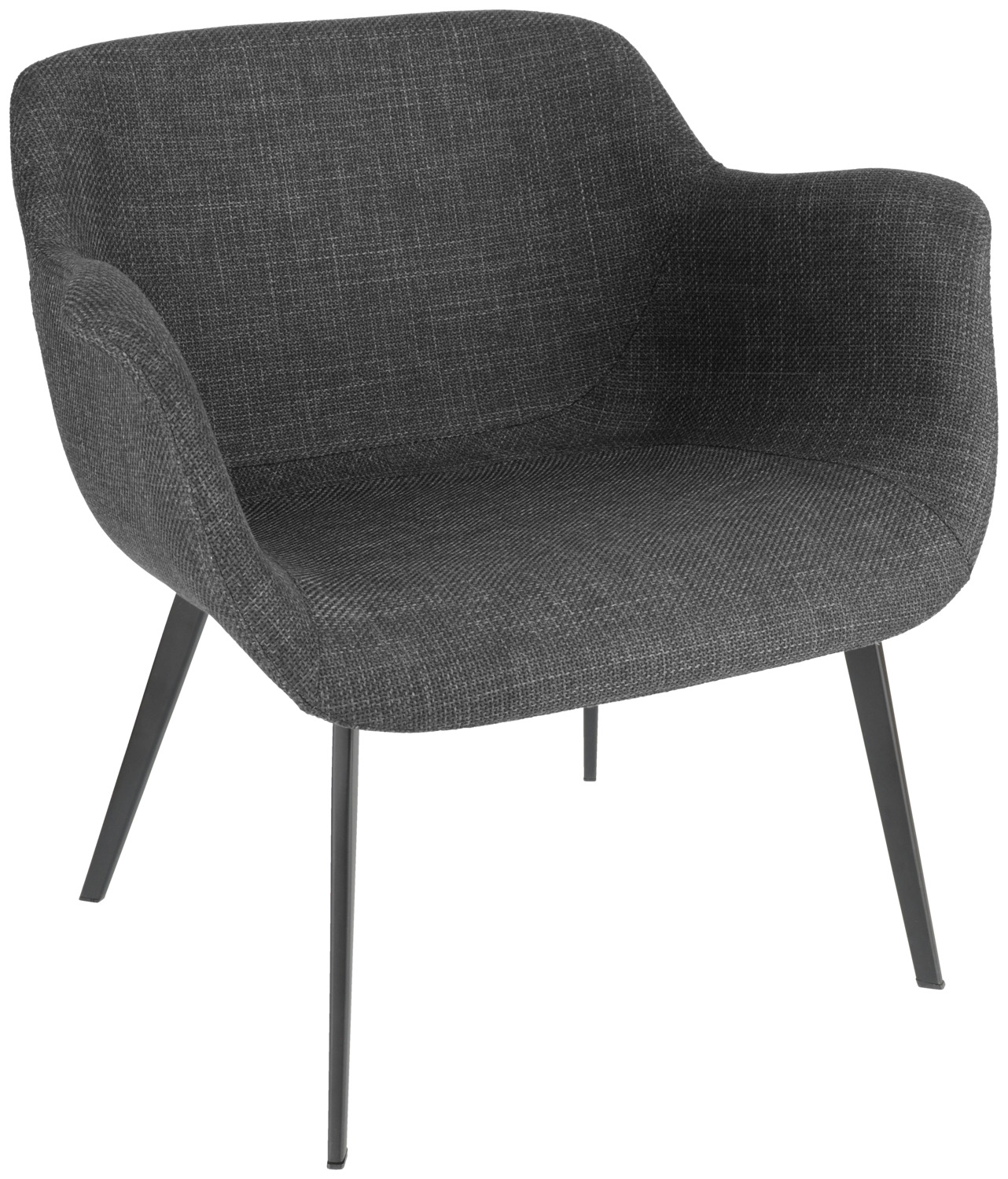 VEGA LUSINI Solutions GmbH Lounge armchair Limea Loungesessel Limea Lounge armchair Limea; 78x62x72 cm (WxDxH); seat anthracite, base black Loungesessel Limea; 78x62x72 cm (BxTxH); Sitz anthrazit, Gestell schwarz The stylish lounge chair made of high-quality fabric is the ideal addition to any professional catering environment - whether hotel lobby, lounge area, café or bar. Its organically curved design immediately conveys cosiness and invites guests to linger. Thanks to the wide seat and ergonomically shaped armrests, the armchair offers a high level of seating comfort, even for longer periods of time. The sturdy, powder-coated metal legs ensure maximum stability and a long service life - perfect for daily use in high-traffic areas. The robust fabric cover is easy to clean, hard-wearing and ideally suited for intensive catering use. * Comfortable lounge seat for relaxed lounge areas * Easy-care, hard-wearing fabric cover * Powder-coated metal legs for high stability and modern design * Ideal for hotel lobbies, cafés, bars and waiting areas * Durable, robust and suitable for commercial use An armchair that perfectly combines design, quality and function - so that your guests feel completely at ease. Der stilvolle Lounge-Sessel aus hochwertigem Stoff ist die ideale Ergänzung für jede professionelle Gastronomieumgebung – ob Hotel-Lobby, Lounge-Bereich, Café oder Bar. Sein organisch geschwungenes Design vermittelt sofort Gemütlichkeit und lädt Gäste zum Verweilen ein. Dank der breiten Sitzfläche und der ergonomisch geformten Armlehnen bietet der Sessel hohen Sitzkomfort, selbst bei längeren Aufenthalten. Die stabilen, pulverbeschichteten Metallbeine sorgen für maximale Standfestigkeit und eine lange Lebensdauer – perfekt für den täglichen Einsatz in stark frequentierten Bereichen. Der robuste Stoffbezug ist pflegeleicht, strapazierfähig und für den intensiven gastronomischen Einsatz bestens geeignet. * Komfortabler Lounge-Sitz für entspannte Aufenthaltsbereiche * Pflegeleichter, widerstandsfähiger Stoffbezug * Pulverbeschichtete Metallbeine für hohe Stabilität und modernes Design * Ideal für Hotellobbys, Cafés, Bars und Wartebereiche * Langlebig, robust und für gewerbliche Nutzung geeignet Ein Sessel, der Design, Qualität und Funktion perfekt vereint – damit sich Ihre Gäste rundum wohlfühlen.
