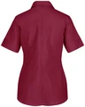 Jobeline Fiore Women's Short Sleeve Blouse, Cotton-Polyester Blend, Easy-Iron Regular Fit with Concealed Placket and Rounded Hem