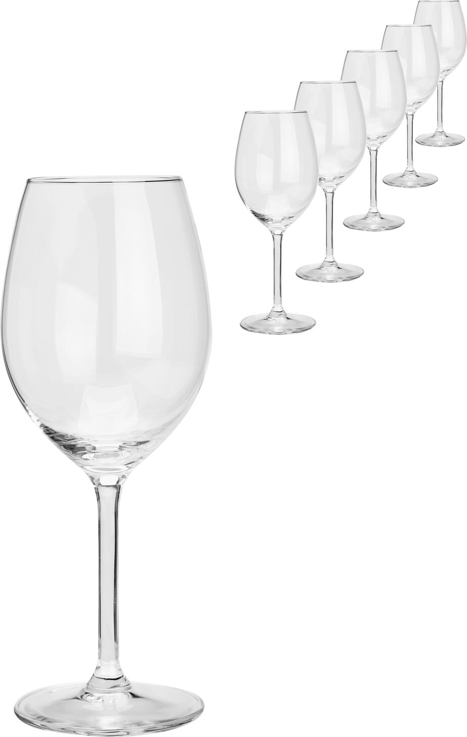 Set de 6 pahare pentru vin alb VEGA Impulse, 330 ml, sticla transparenta rezistenta, calitate profesionala pentru catering, rezistente la masina de spalat vase, 19.8 cm