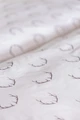 ERWIN M. Enns Pillow Cover, 100% Cotton Percale, 80 x 80 cm, Beige/Dark-brown, Printed Antler Pattern with Zipper