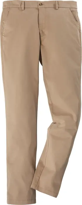Pantaloni Chino Jobeline pentru Barbati, Croiala Stramta cu Picior Drept, 97% Bumbac 3% Spandex, cu Buzunar pentru Stilou si Elastic la Talie, Bej