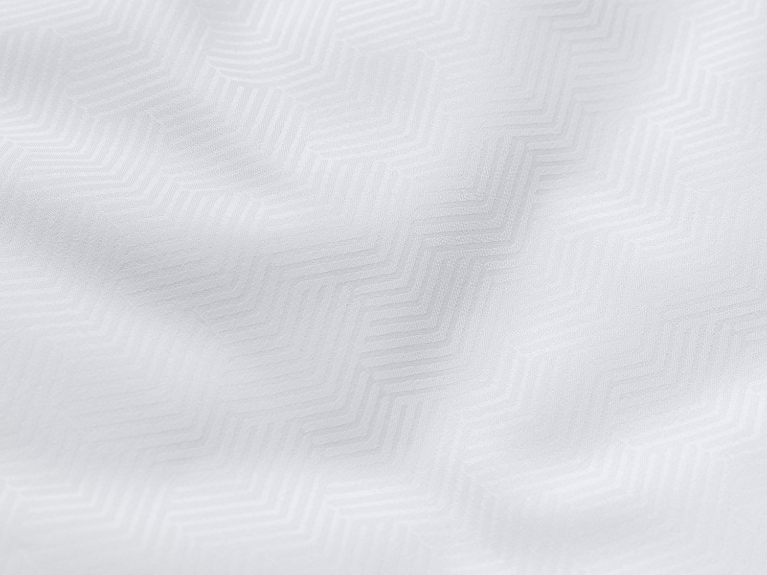 ERWIN M. LUSINI Livorno Bed Linen Set, 100% Cotton Damask, Geometric Woven Pattern, 350 TC, White, 135x200 cm Duvet Cover, 80x80 cm Pillowcase, Set of 2