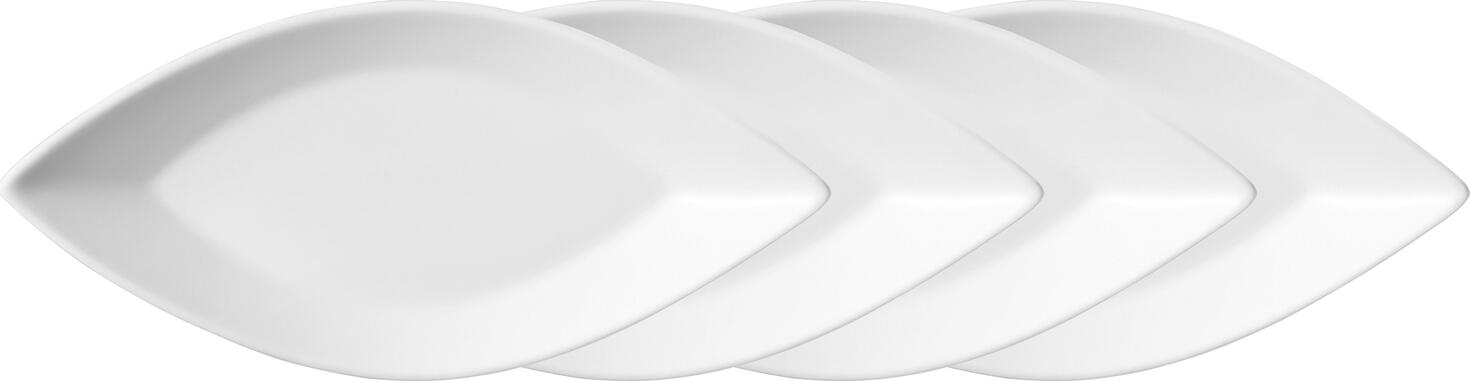 VEGA LUSINI Solutions GmbH Serving platter Schiff Servierplatte Schiff Serving platter Schiff; 30.5x16x4 cm (LxWxH); white; 4 piece / pack Servierplatte Schiff; 30.5x16x4 cm (LxBxH); weiß; 4 Stück / Pack This extravagant plate offers many possibilities for your food presentation. Dishwasher safe and microwaveable. Weiße Porzellan-Platte. Extravagante Form. Spülmaschinenfest und mikrowellengeeignet.