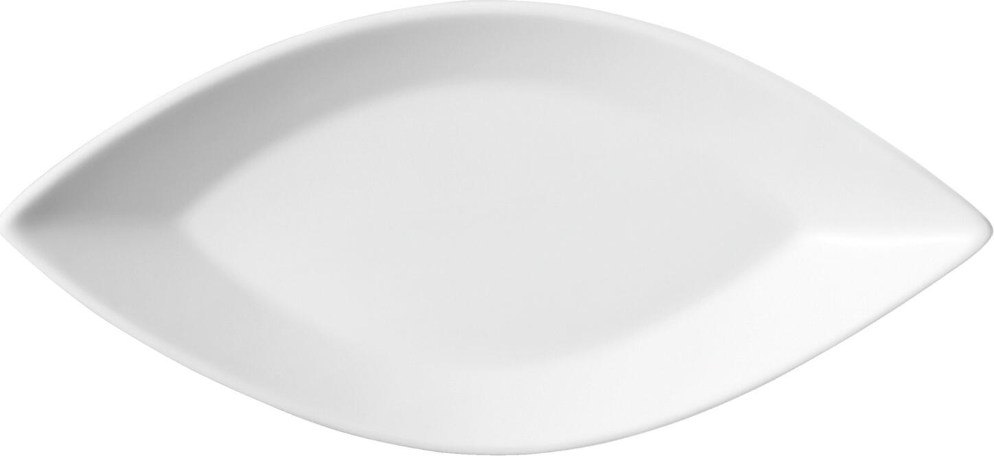 Platou de servire VEGA Schiff forma de barca, Porțelan Alb, 30.5 x 16 x 4 cm, Compatibil cu Mașina de Spălat Vase și Cuptorul cu Microunde, Set de 4 piese