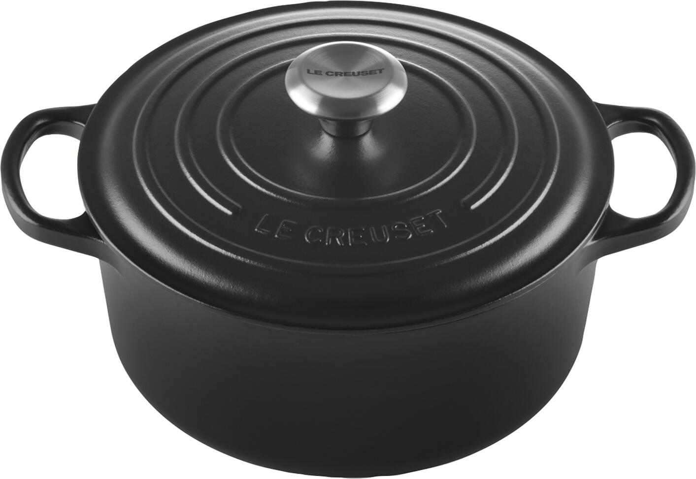 Le Creuset Signature Roaster, Round Enameled Cast Iron Casserole with Lid, 4.2 L, Induction Compatible, Oven and Dishwasher Safe, Made in France