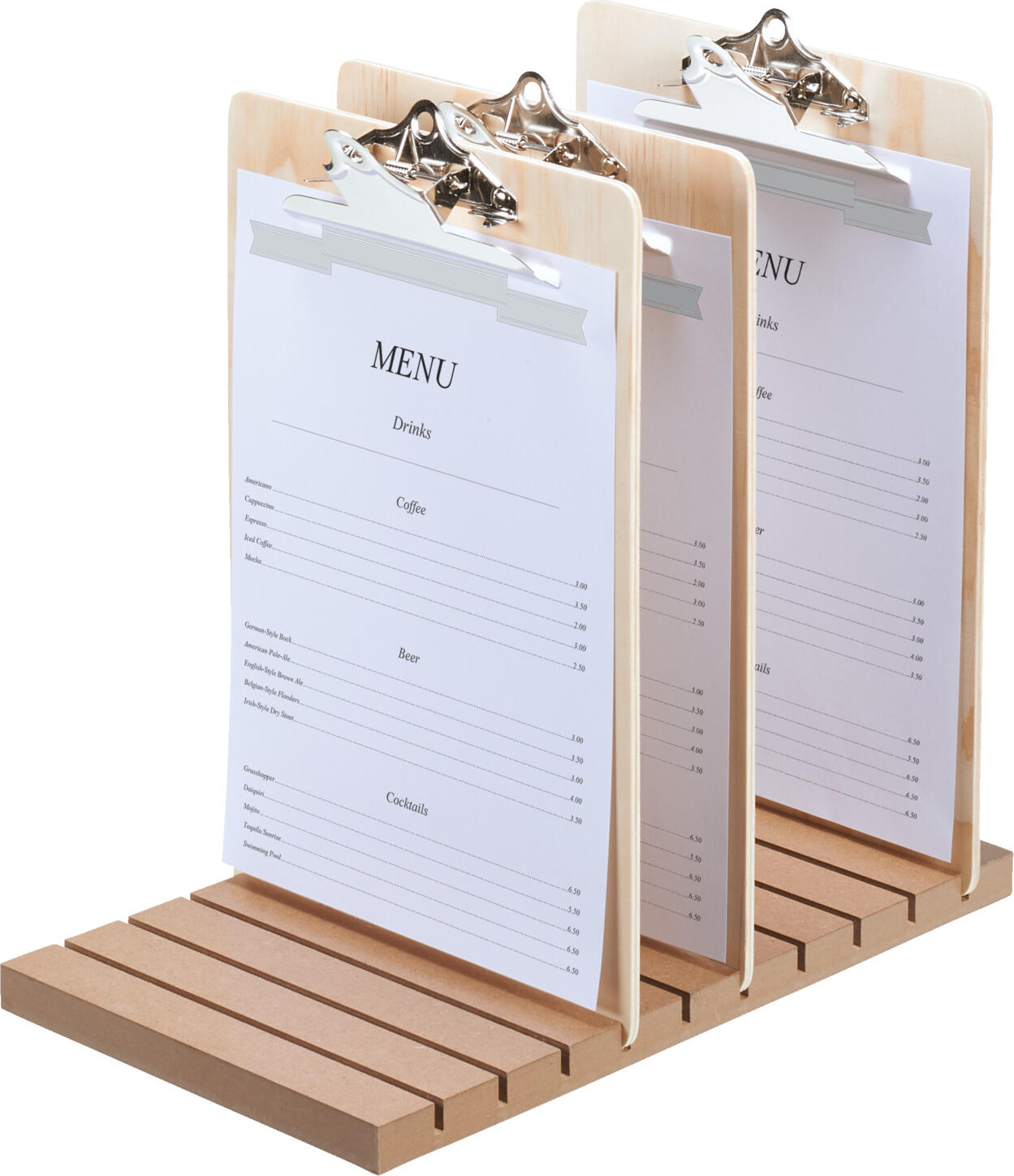 Pulsiva Vivo Insert Board for Clipboard Holders, MDF Material, Natural Color, 38 x 25 cm