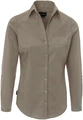 Jobeline Kim Women's Long Sleeve Blouse, 65% Cotton 35% Polyester, Easy-Care Easy-Iron Shirt with Breast Pocket and Button Placket
