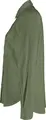 Jobeline Marlon Women's Long-Sleeved Blouse, Denim Look, 67% Cotton 33% Polyester, Regular Fit, Two Breast Pockets, Olive, Size 50