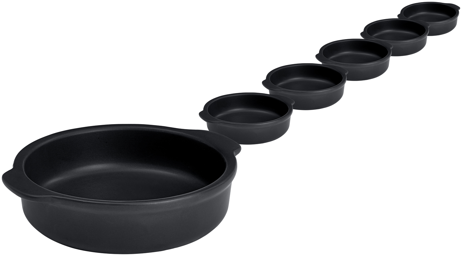 Lusini Ferry Clay Tapa Bowl, 320 ml, Round Colored Stoneware, Matt Glazed Finish, Dishwasher and Microwave Safe