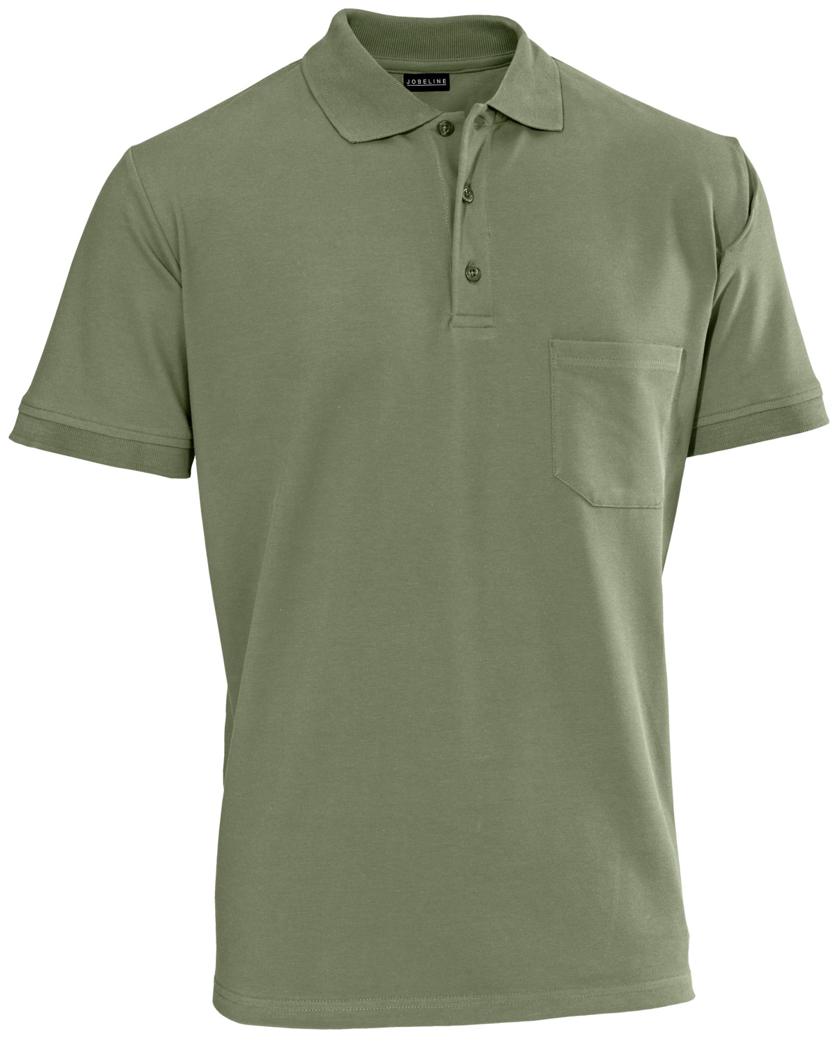 JOBELINE LUSINI Solutions GmbH Men's polo shirt Cato short sleeve Herren Poloshirt Cato Kurzarm Men's polo shirt Cato short sleeve; Size S; olive Herren Poloshirt Cato Kurzarm; Kleidergröße S; oliv 95 % cotton, 5 % elastane. 40°C wash. Classic polo piqué shirt for men in easy-care, crease-resistant cotton-elastane fabric. Flat knit cuffs on the sleeves and collar, one breast pocket and three-button placket. With short side slits. Slightly tailored cut. Back length: 74 cm for size M. 95 % Baumwolle, 5 % Elasthan. 40°-Wäsche. Klassisches Polo-Piqué-Shirt für Herren in pflegeleichter, knitterfreier Baumwoll-Elasthan-Qualität. Flachstrickbündchen an Ärmel und Kragen, eine Brusttasche und Dreiknopfleiste. Mit kurzen seitlichen Schlitzen. Leicht tailliert geschnitten. Rückenlänge: 74 cm bei Gr. M