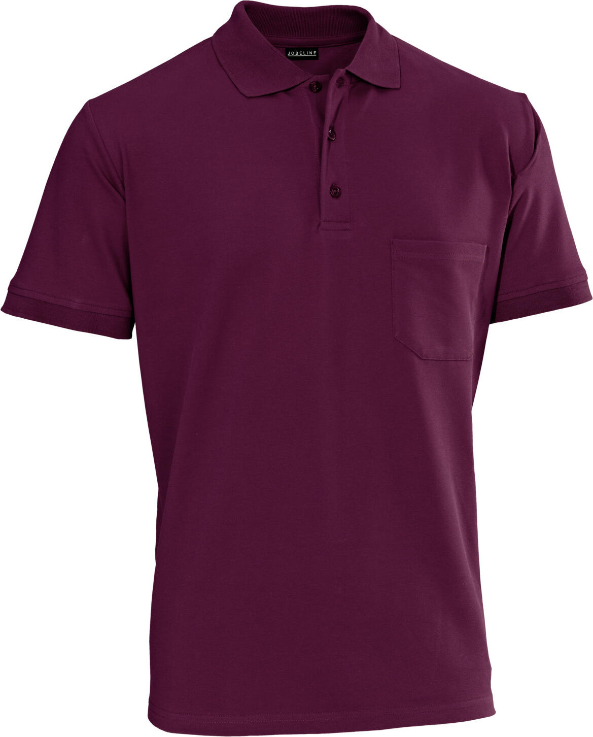 Jobeline Cato Men's Short Sleeve Piqué Polo Shirt, 95% Cotton 5% Elastane, Easy-care Crease-resistant Fabric, Breast Pocket, OEKO-TEX Standard 100