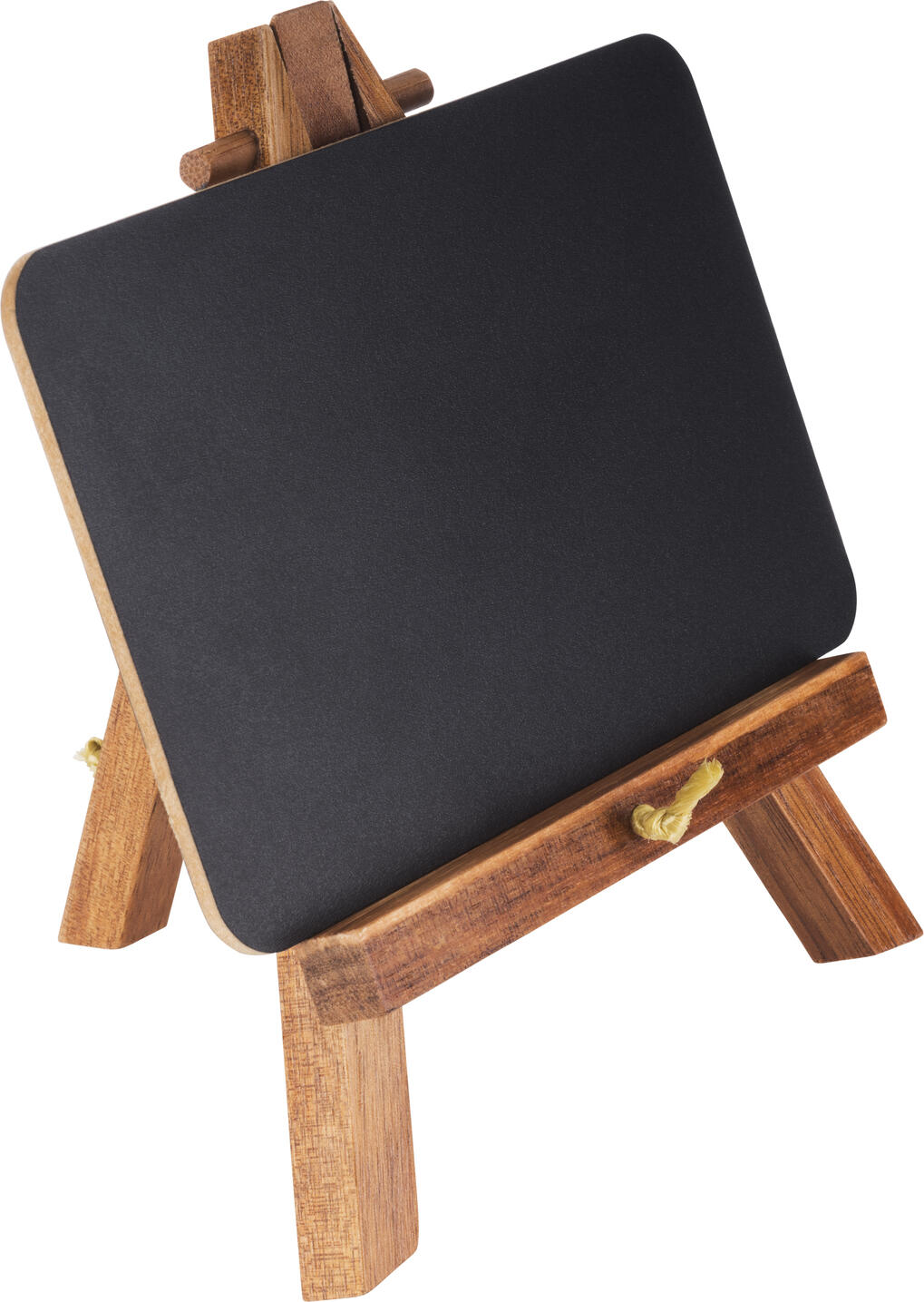 APS Assheuer + Pott GmbH & Co. KG Mini easel Mini Staffelei Mini easel; 13.5x10x19 cm (LxWxH); brown/black Mini Staffelei; 13.5x10x19 cm (LxBxH); braun/schwarz 2-piece. The mini easel from APS. Die Mini Staffelei ist eine dekorative und praktische Lösung zur Beschriftung von Buffet, Tisch und Verkaufsfläche. Sie eignet sich ideal zur Präsentation von Hinweisen, Preisen oder kleinen Botschaften und lässt sich flexibel einsetzen. Das natürliche Akazienholz sorgt für eine wertige Optik und macht die Staffelei zu einem vielseitigen Zubehör für Gastronomie, Handel und Events. * Material: Akazienholz * Zur Präsentation von Hinweisen und Beschriftungen * Senkrecht und waagerecht verwendbar * Feucht abwischbar * Nicht spülmaschinengeeignet