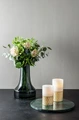 Vega Himari Glass Vase, Solid-colored Green Glass, 16.5 cm Diameter, 25 cm Height, Dishwasher Safe