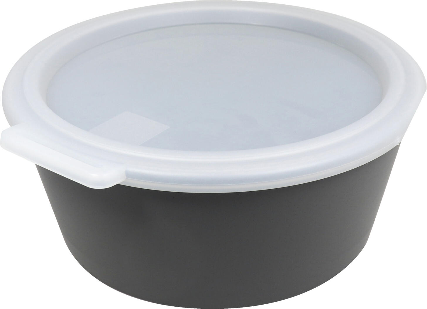 koziol koziol »ideas for friends GmbH Reusable container Move Mehrweg-Behälter Move Reusable container Move; 1300 ml, 19.7x8 cm (ØxH); grey; round; 10 piece / pack Mehrweg-Behälter Move; 1300 ml, 19.7x8 cm (ØxH); grau; rund; 10 Stück / Pack Reusable container with lid made of bio-based plastic and wood fibers. The lid has an integrated slot for labels and seals to prevent leaks. Provides reliable temperature resistance between -20 °C and +100 °C. Stackable in compact form, recyclable, suitable for industrial dishwasher, microwaveable (simply turn lid), BPA-free, melamine-free. Wiederverwendbarer Behälter mit Deckel besteht aus biozirkulären Kunststoff und Holzfasern. Der Deckel hat einen integrierten Schlitz für Etiketten und verschließt auslaufsicher. Die Temperaturbeständigkeit ist zwischen -20 °C und +100 °C zuverlässig gewährleistet. Kompakt stapelbar, recyclebar, Industriespülmaschinengeeignet, mikrowellengeeignet (Deckel einfach umdrehen), BPA frei, melaminfrei.