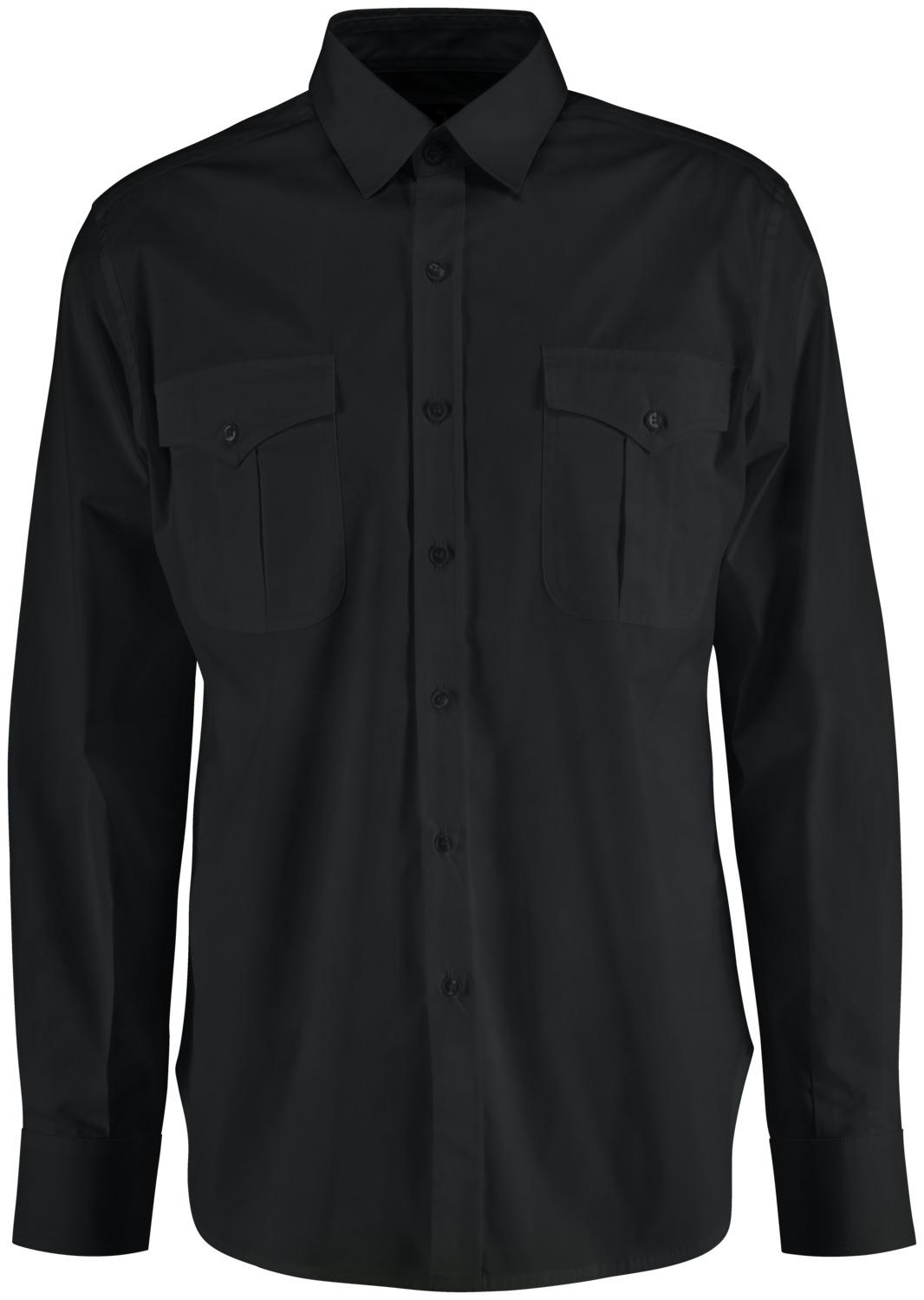 JOBELINE LUSINI Solutions GmbH Men's shirt Marlon long sleeve Herren Hemd Marlon Langarm Men's shirt Marlon long sleeve; Size 43/44; black Herren Hemd Marlon Langarm; Kleidergröße 43/44; schwarz 67 % cotton, 33 % polyester. 30°C wash. Modern, long-sleeved men's shirt in a denim shirt look, with a visible button placket, classic shirt collar and sleeve cuffs. With two patch breast pockets and a tapered back yoke. The hem is rounded. Particularly easy-care and easy-iron thanks to the polyester content. Without waist seams. Regular fit. Back length: 80 cm for size 39/40. 67 % Baumwolle, 33 % Polyester. 30°-Wäsche. Modernes, langärmliges Herrenhemd im Jeanshemden-Look, mit sichtbarer Knopfleiste, klassischem Hemdkragen und Ärmelmanschetten. Mit zwei aufgesetzten Brusttaschen und einer spitz zulaufenden Rückenpasse. Der Saum ist gerundet. Dank Polyesteranteil besonders pflege-und bügelleicht. Ohne Taillierungsnähte. Passform Regular Fit. Rückenlänge: 80 cm in Gr. 39/40