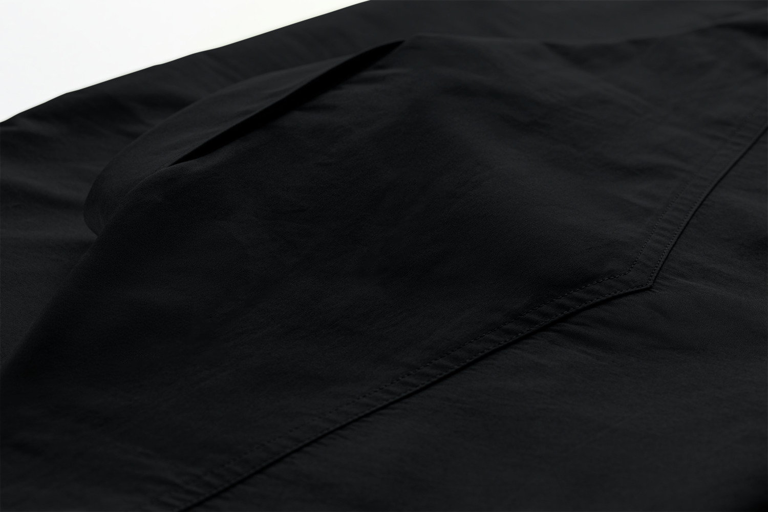 Jobeline Marlon Men's Long-Sleeved Denim Look Shirt, Regular Fit, Cotton-Polyester Blend, Two Breast Pockets, Easy-Iron, Black