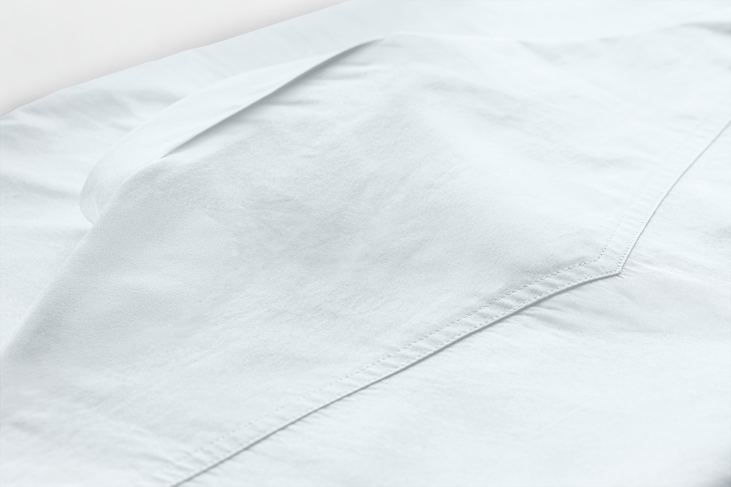 Jobeline Marlon Men's Long-Sleeved Shirt, Regular Fit Denim Look, 67% Cotton 33% Polyester, Easy-Care Easy-Iron with Two Breast Pockets, White