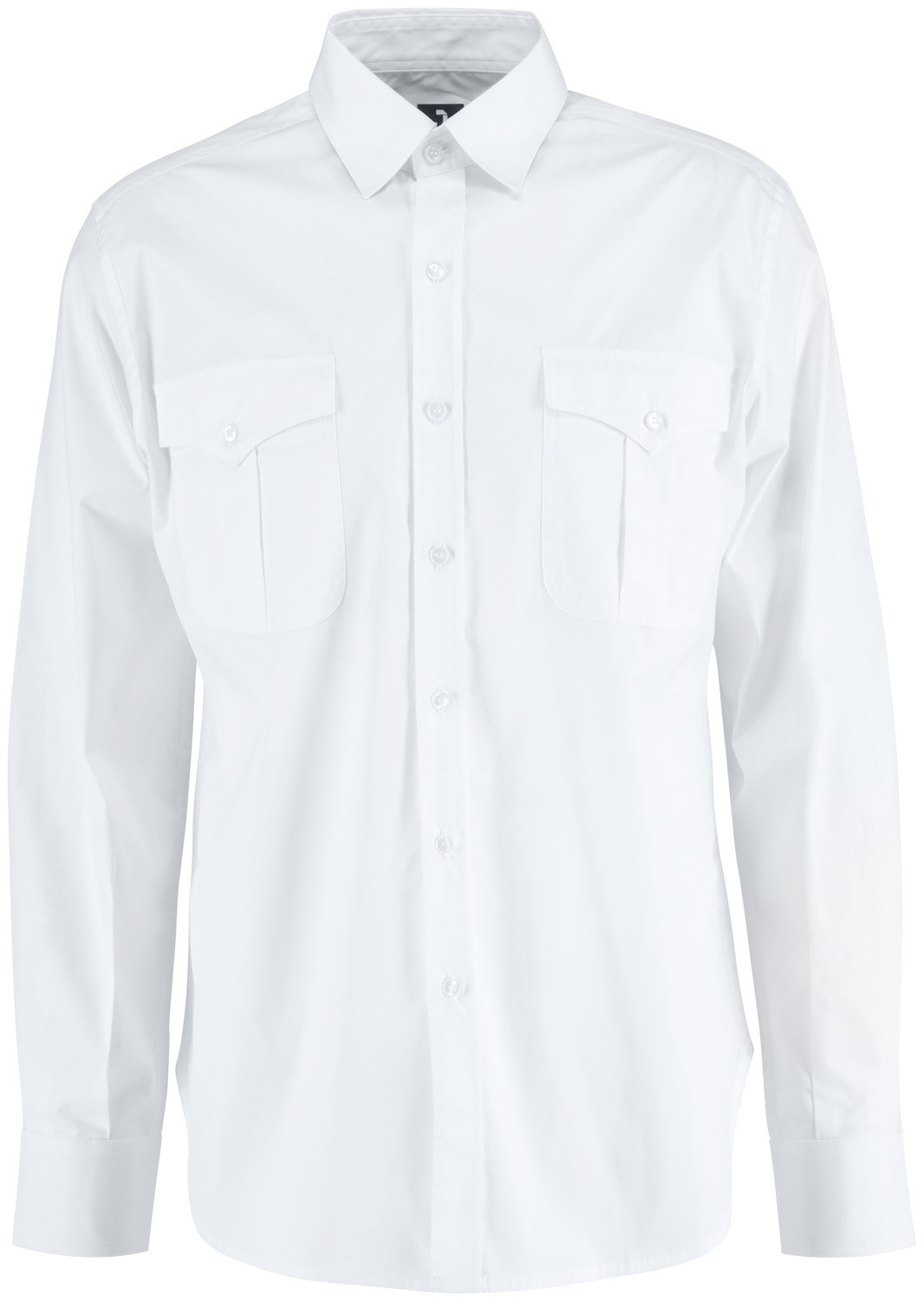 JOBELINE LUSINI Solutions GmbH Men's shirt Marlon long sleeve Herren Hemd Marlon Langarm Men's shirt Marlon long sleeve; Size 39/40; white Herren Hemd Marlon Langarm; Kleidergröße 39/40; weiß 67 % cotton, 33 % polyester. 30°C wash. Modern, long-sleeved men's shirt in a denim shirt look, with a visible button placket, classic shirt collar and sleeve cuffs. With two patch breast pockets and a tapered back yoke. The hem is rounded. Particularly easy-care and easy-iron thanks to the polyester content. Without waist seams. Regular fit. Back length: 80 cm for size 39/40. 67 % Baumwolle, 33 % Polyester. 30°-Wäsche. Modernes, langärmliges Herrenhemd im Jeanshemden-Look, mit sichtbarer Knopfleiste, klassischem Hemdkragen und Ärmelmanschetten. Mit zwei aufgesetzten Brusttaschen und einer spitz zulaufenden Rückenpasse. Der Saum ist gerundet. Dank Polyesteranteil besonders pflege-und bügelleicht. Ohne Taillierungsnähte. Passform Regular Fit. Rückenlänge: 80 cm in Gr. 39/40
