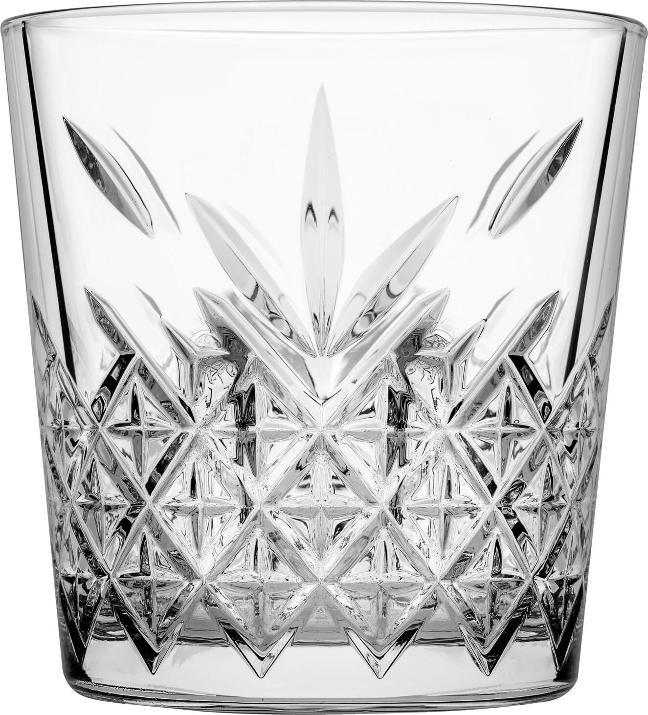 Pasabahçe Pasabahce Bulgaria EAD Whisky glass Timeless Whiskyglas Timeless Whisky glass Timeless; 355 ml, 9.2x9.6 cm (ØxH); transparent; 6 piece / pack Whiskyglas Timeless; 355 ml, 9.2x9.6 cm (ØxH); transparent; 6 Stück / Pack Whiskey glass made of tempered glass in cut look. Also for hot drinks. Stackable. Dishwasher safe. Whiskyglas aus gehärtetem Glas in geschliffener Optik. Auch für Heißgetränke. Stapelbar. Spülmaschinenfest.
